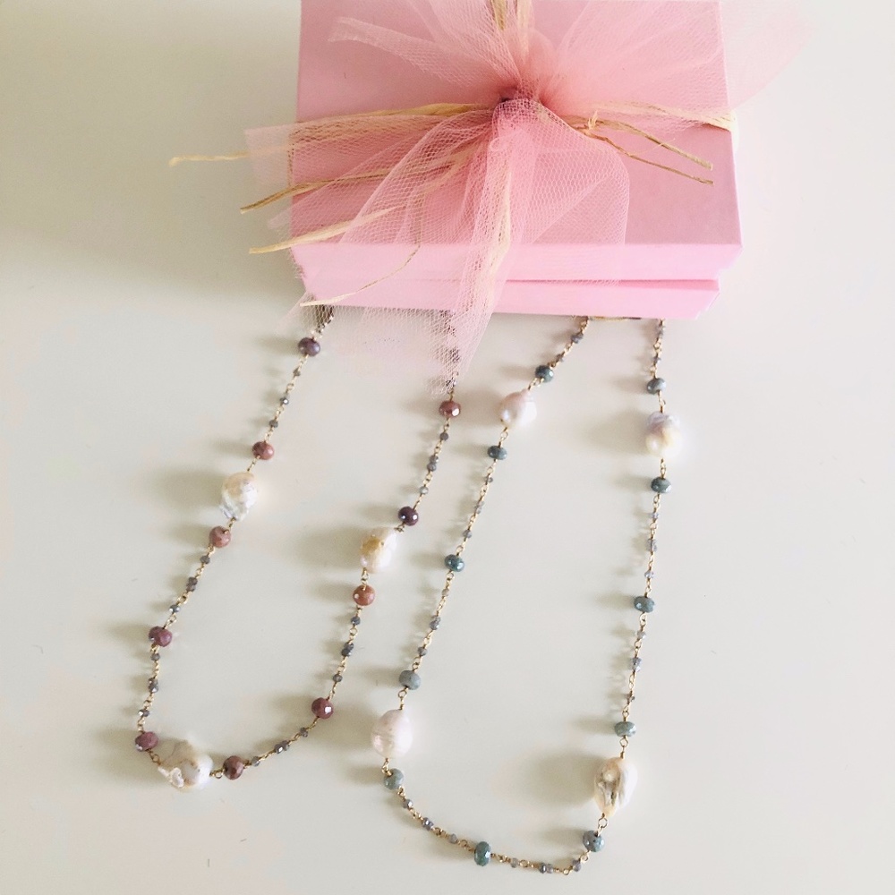 Rachelle Silverite Choker PINK/BROWN AVAILABLE